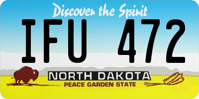 ND license plate IFU472