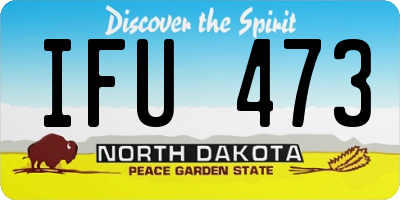 ND license plate IFU473