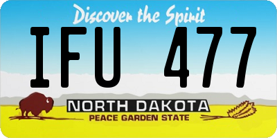 ND license plate IFU477
