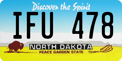 ND license plate IFU478