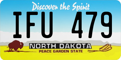 ND license plate IFU479