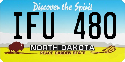 ND license plate IFU480