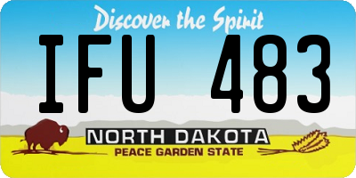 ND license plate IFU483