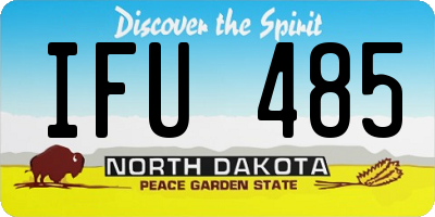 ND license plate IFU485
