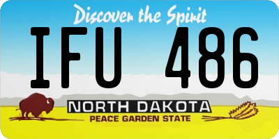 ND license plate IFU486