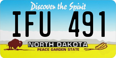 ND license plate IFU491