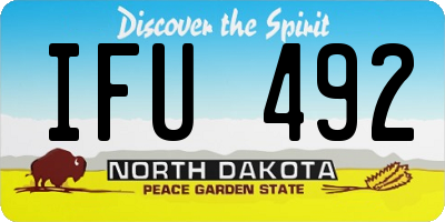 ND license plate IFU492