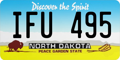 ND license plate IFU495