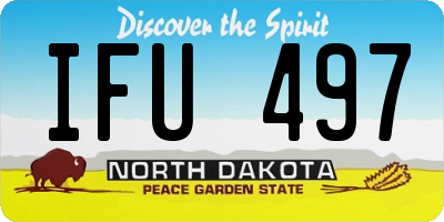 ND license plate IFU497