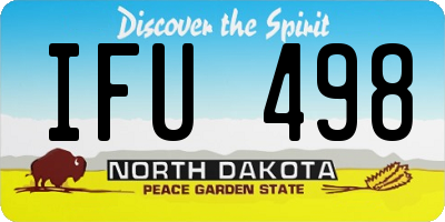 ND license plate IFU498