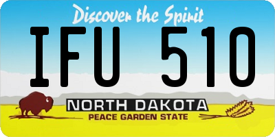 ND license plate IFU510