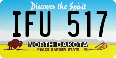 ND license plate IFU517