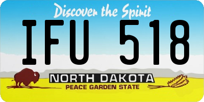 ND license plate IFU518