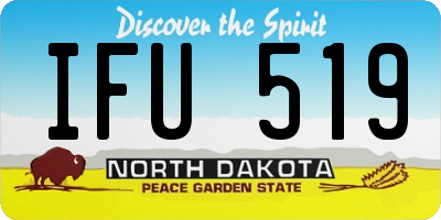 ND license plate IFU519
