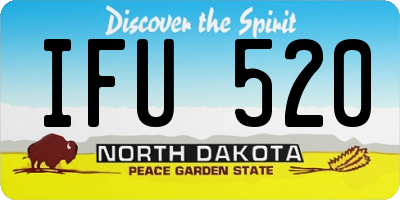 ND license plate IFU520