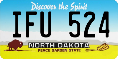ND license plate IFU524
