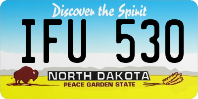 ND license plate IFU530