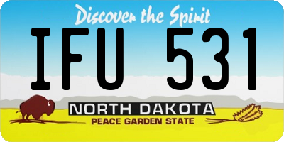 ND license plate IFU531
