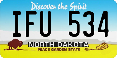 ND license plate IFU534
