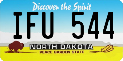 ND license plate IFU544