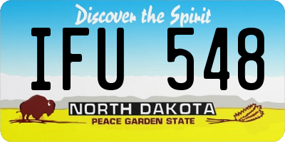ND license plate IFU548