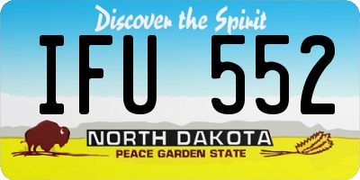 ND license plate IFU552