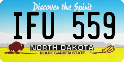 ND license plate IFU559