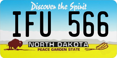 ND license plate IFU566