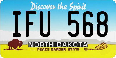 ND license plate IFU568