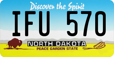 ND license plate IFU570