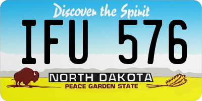 ND license plate IFU576