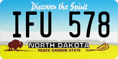 ND license plate IFU578