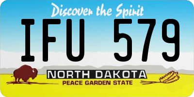 ND license plate IFU579
