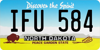 ND license plate IFU584