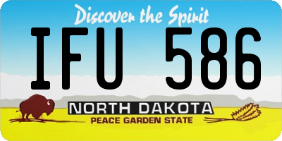 ND license plate IFU586