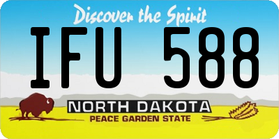 ND license plate IFU588