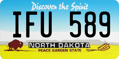 ND license plate IFU589