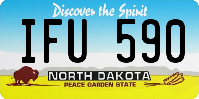 ND license plate IFU590