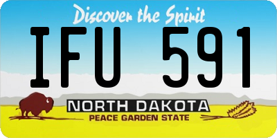 ND license plate IFU591