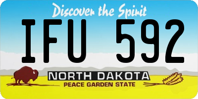 ND license plate IFU592