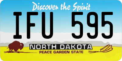 ND license plate IFU595