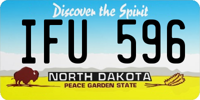 ND license plate IFU596