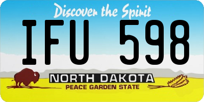 ND license plate IFU598