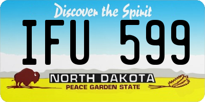 ND license plate IFU599