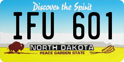 ND license plate IFU601