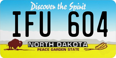 ND license plate IFU604