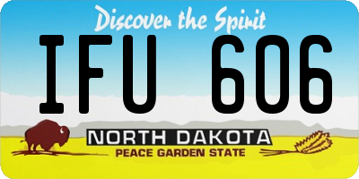 ND license plate IFU606