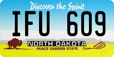 ND license plate IFU609