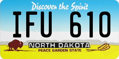 ND license plate IFU610