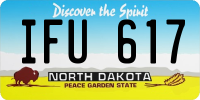 ND license plate IFU617